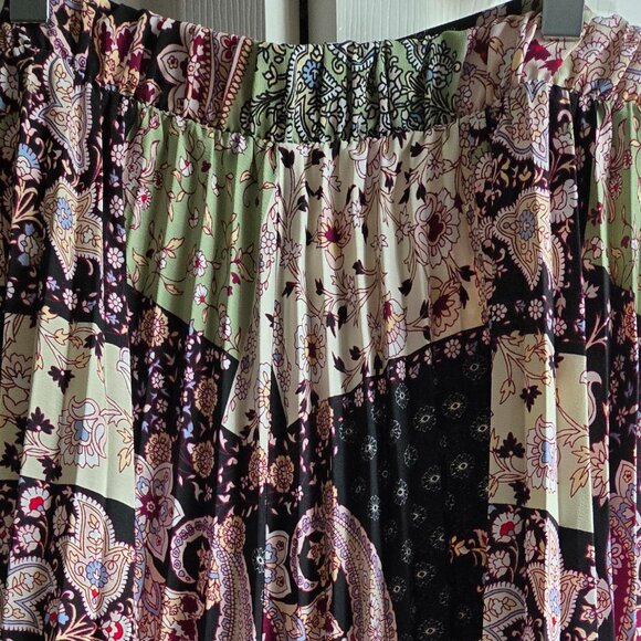 Pleated Midi Skirt with Elastic Waistband Size M - Picture 1 of 5